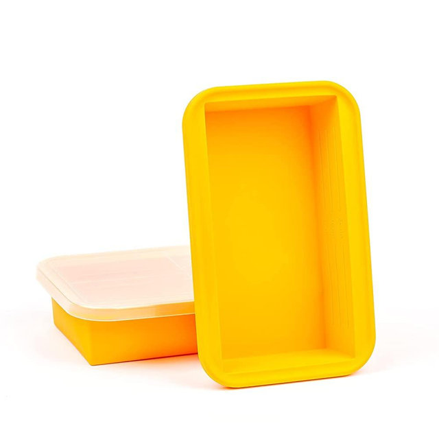(2 Pack) Extra Large Silicone Freezer Containers For Soup, Pasta Sauce, Leftovers, Broth & More - 6 Cup Reusable BPA Free Non Plastic Food Storage Freezing Trays With Lids & Liquid Measurement Lines (2 Pack)