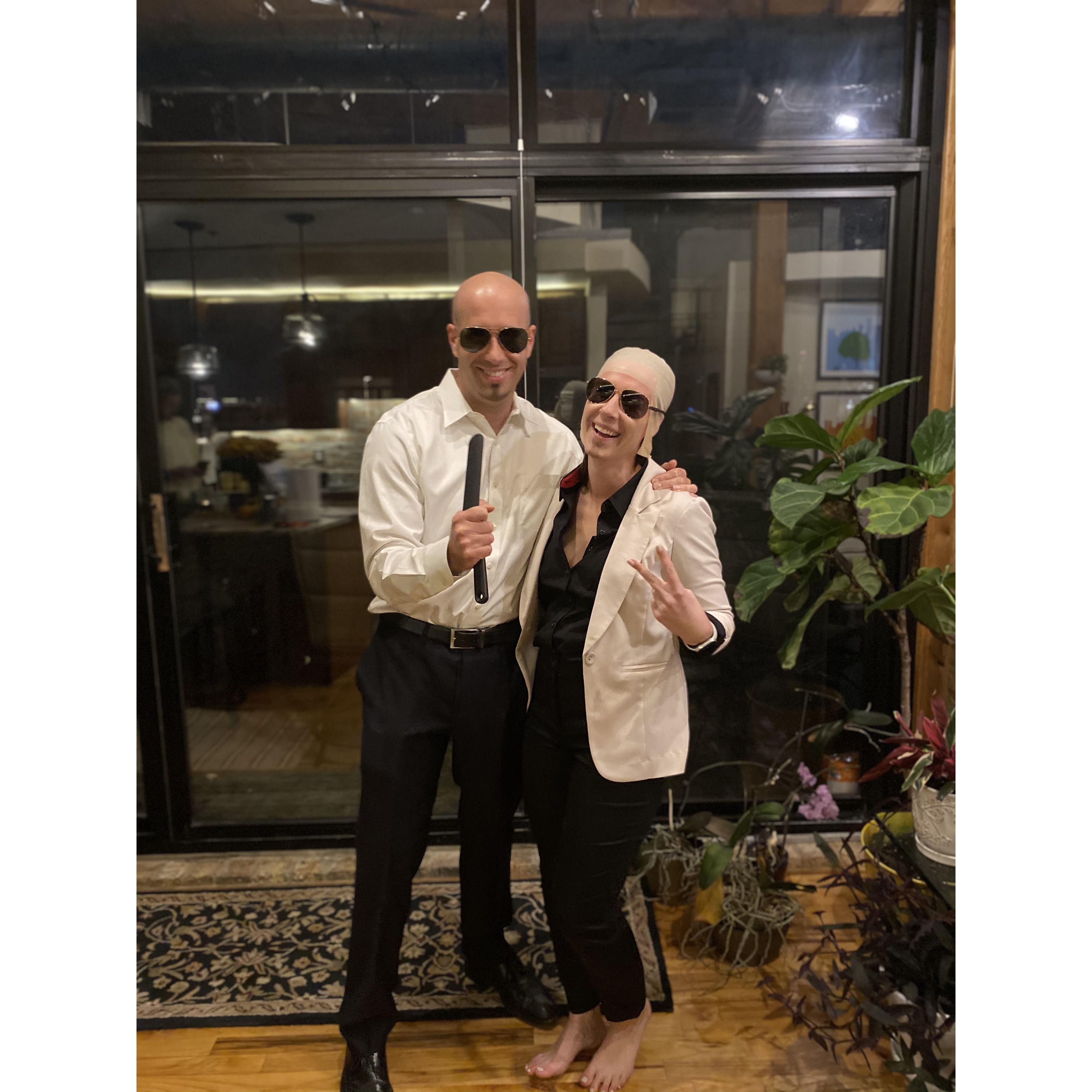 Arguably our best Halloween costume - Pitbull x2 (Mr. 305, Mr. Worldwide)