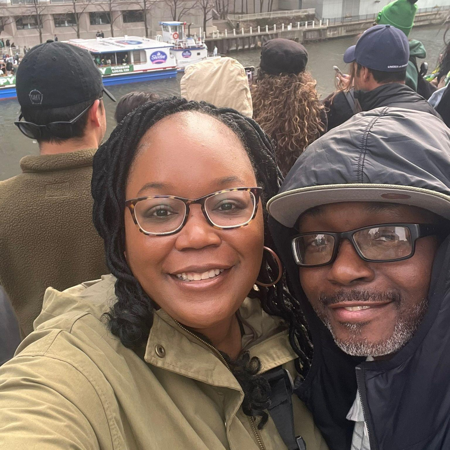 Downtown Chicago for St. Patrick's Day