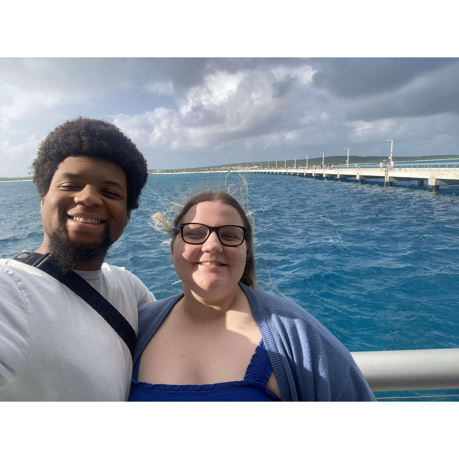 This was our most recent trip together, during which we traveled to the Bahamas!