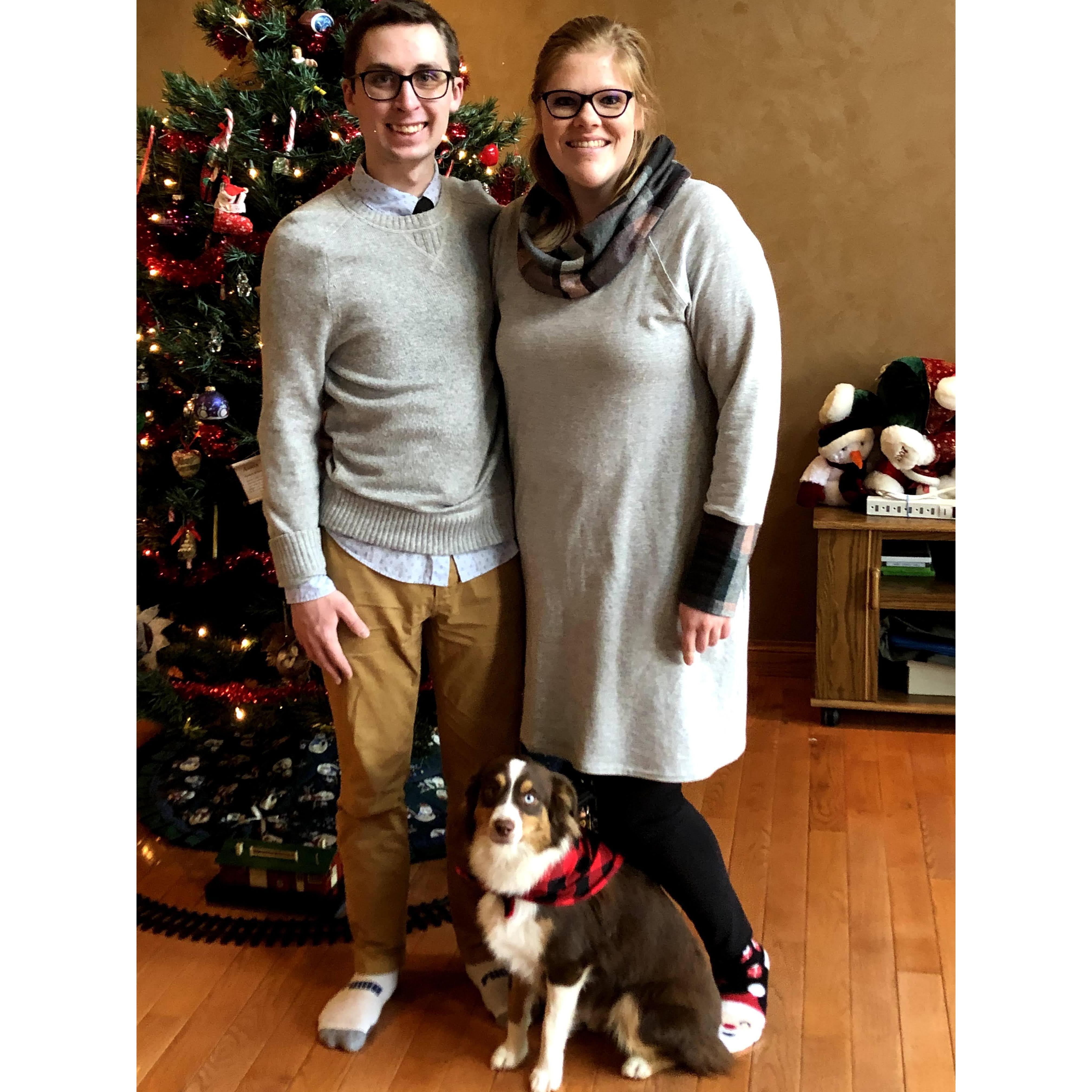 Our first Christmas with Cooper!