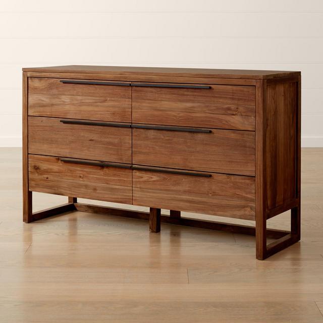 Linea Natural 6-Drawer Dresser