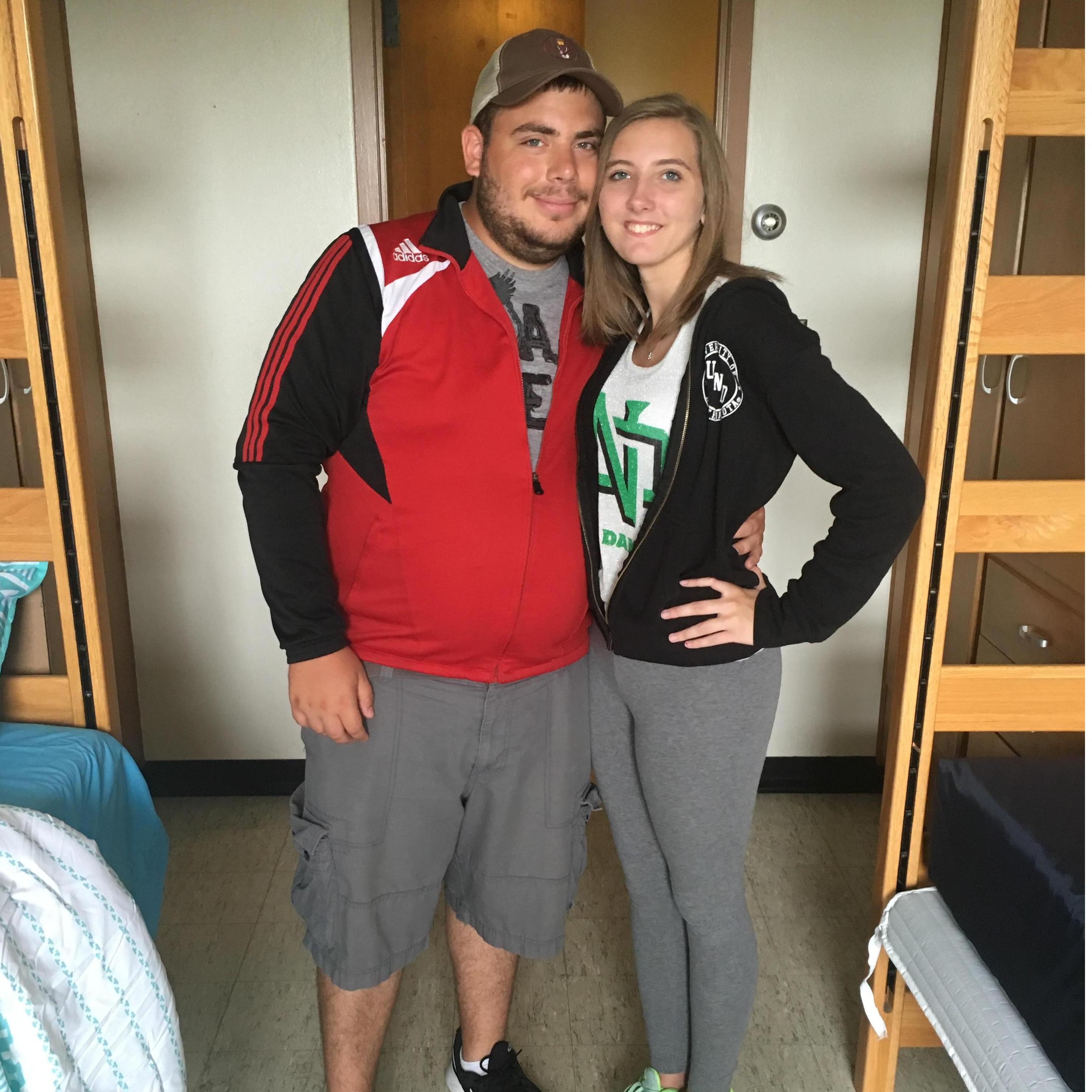 Dropping Nicole off at the dorms for her first year of college. Also, the start of a long distance relationship