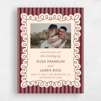 Wine, Red Wedding Save the Date - Imogen Photo