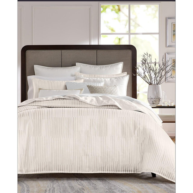 Hotel Collection Metallic Strie 3-Pc. Duvet Cover Set, Full/Queen