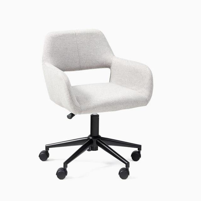Lake Collection Feather Grey/Black Office Chair