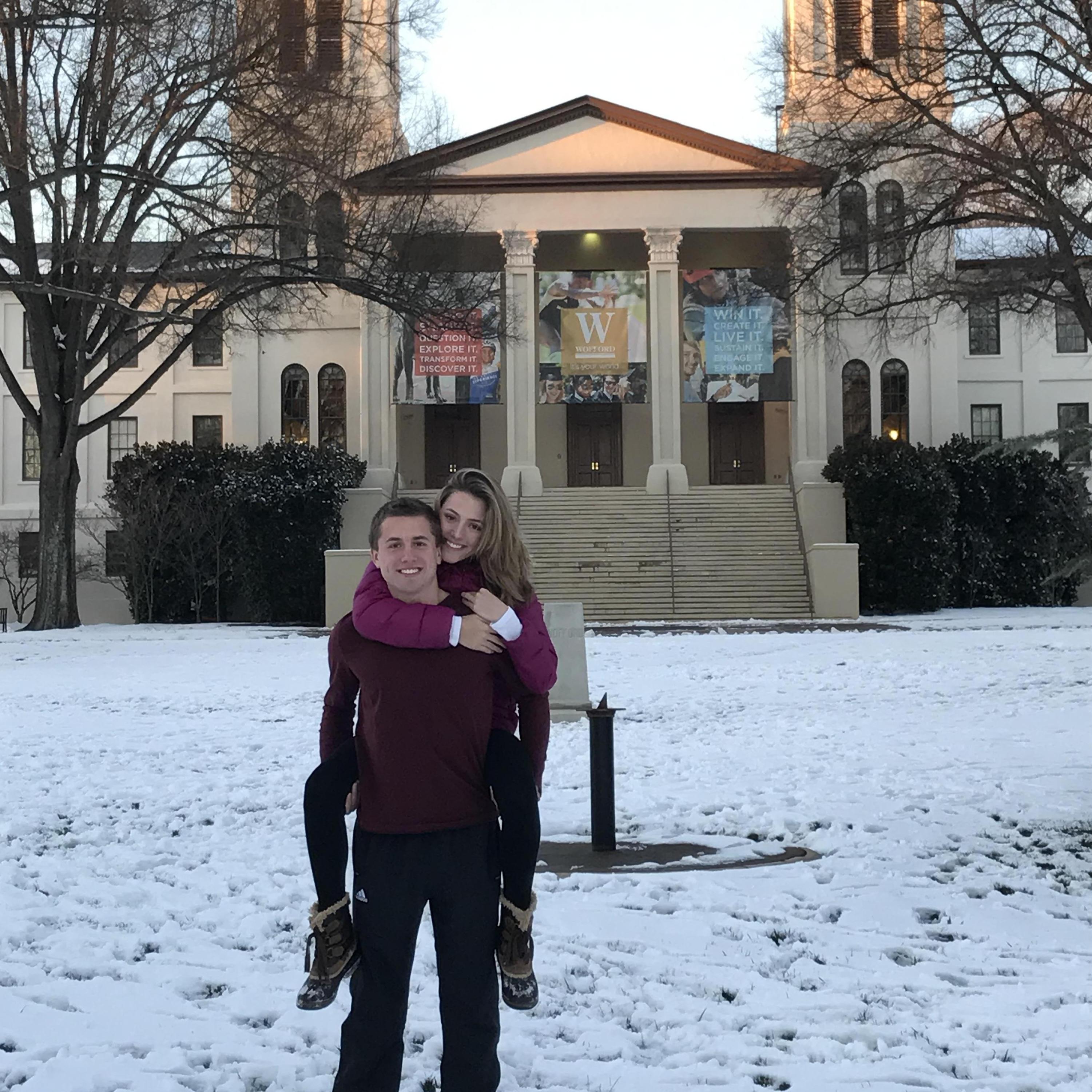 January 7, 2017 Snow-day at Wofford