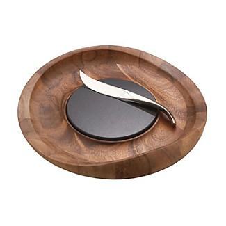 NambéButterfly Cheese Tray with Knife by Nambé
