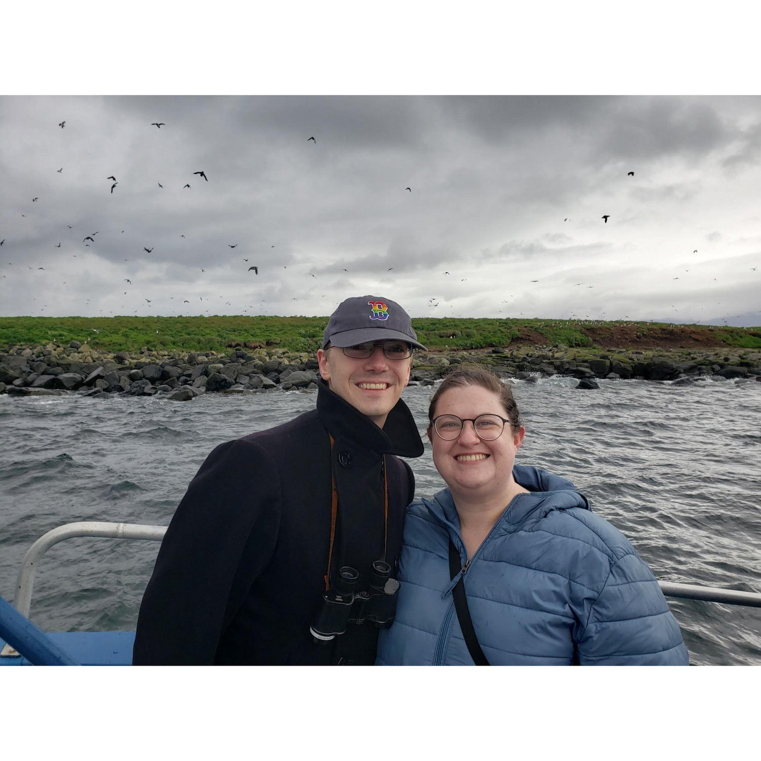 On a boat in Reykjavik (feat. puffins)
