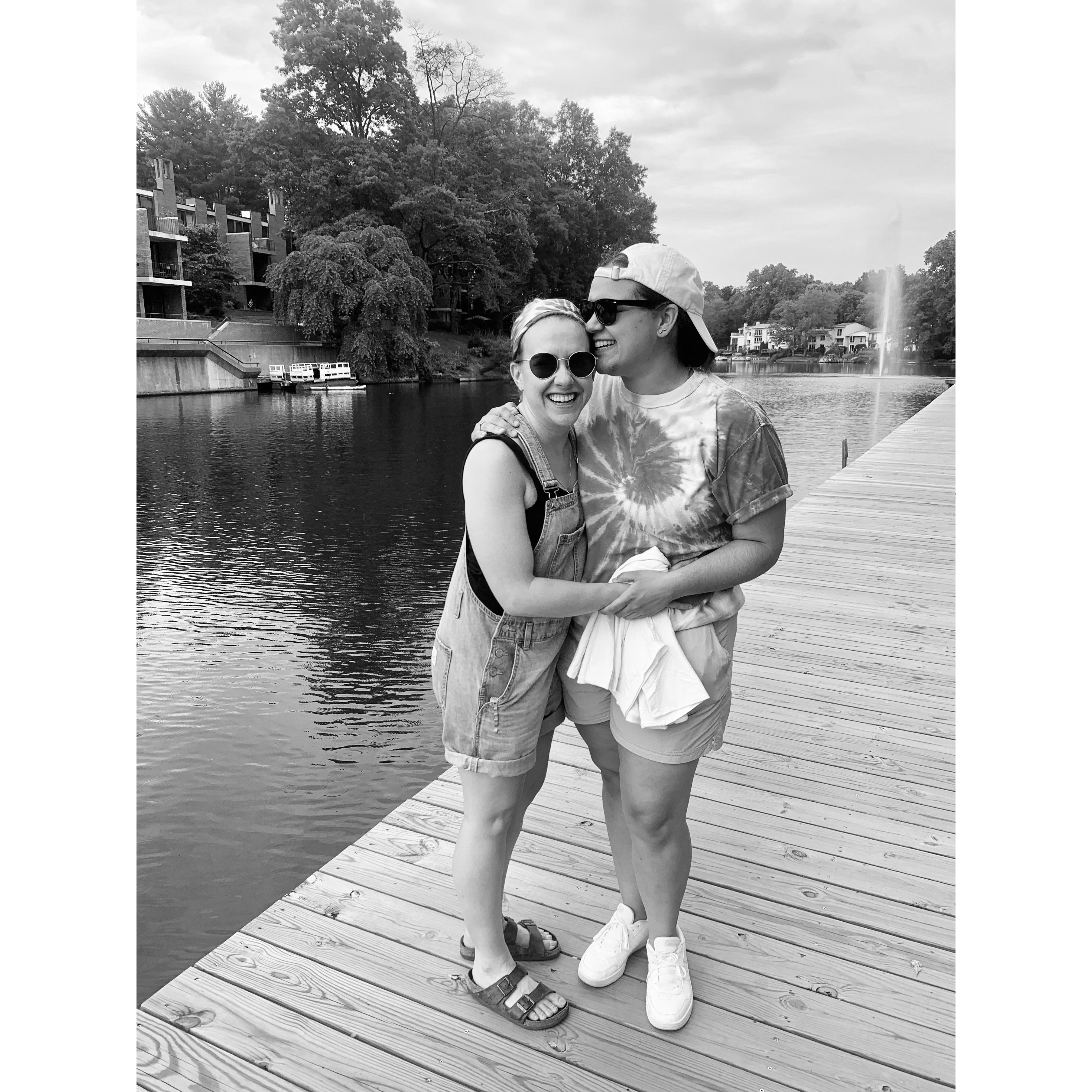 2021 - Reston Pride during a Virginia summer visit. Fun fact: Our first Pride together was in Washington DC in the summer of 2019!