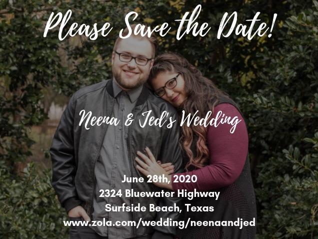 The Wedding Website of Neena Hingorani and Jedidiah Stark