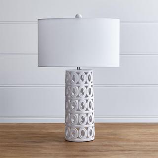 Cote White Ceramic Table Lamp