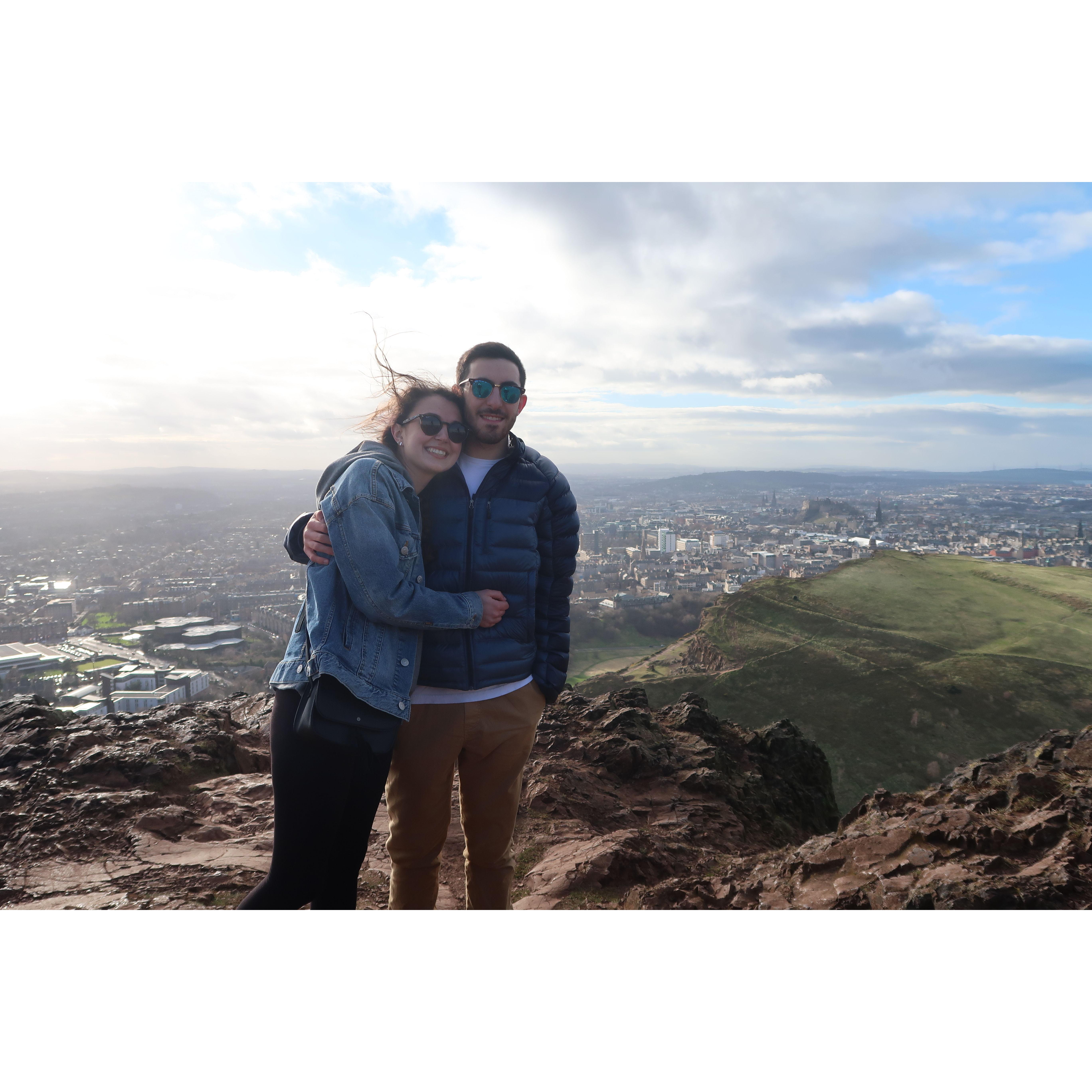 In 2017 we both lived in Edinburgh, Scotland from January to June as abroad students