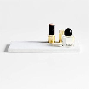 Carmen White Marble Tray| Crate & Barrel