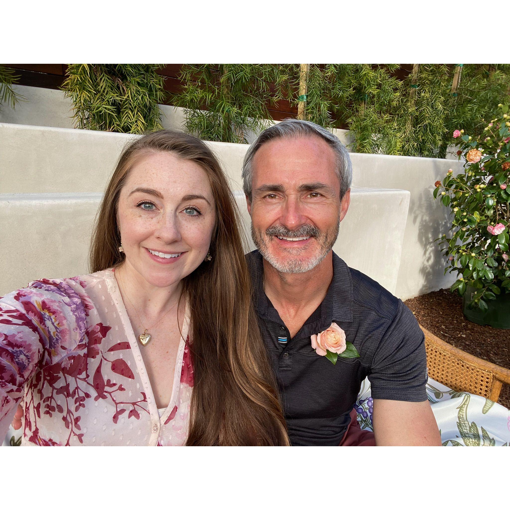 Celebrating my 34th bday with a garden party at the house. To date, this is likely my favorite weekend of my life.. this was the first time my parents met Robert and the kids. My heart was overflowing