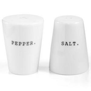 The Cellar - Whiteware Words Salt and Pepper Shakers, Created for Macy's