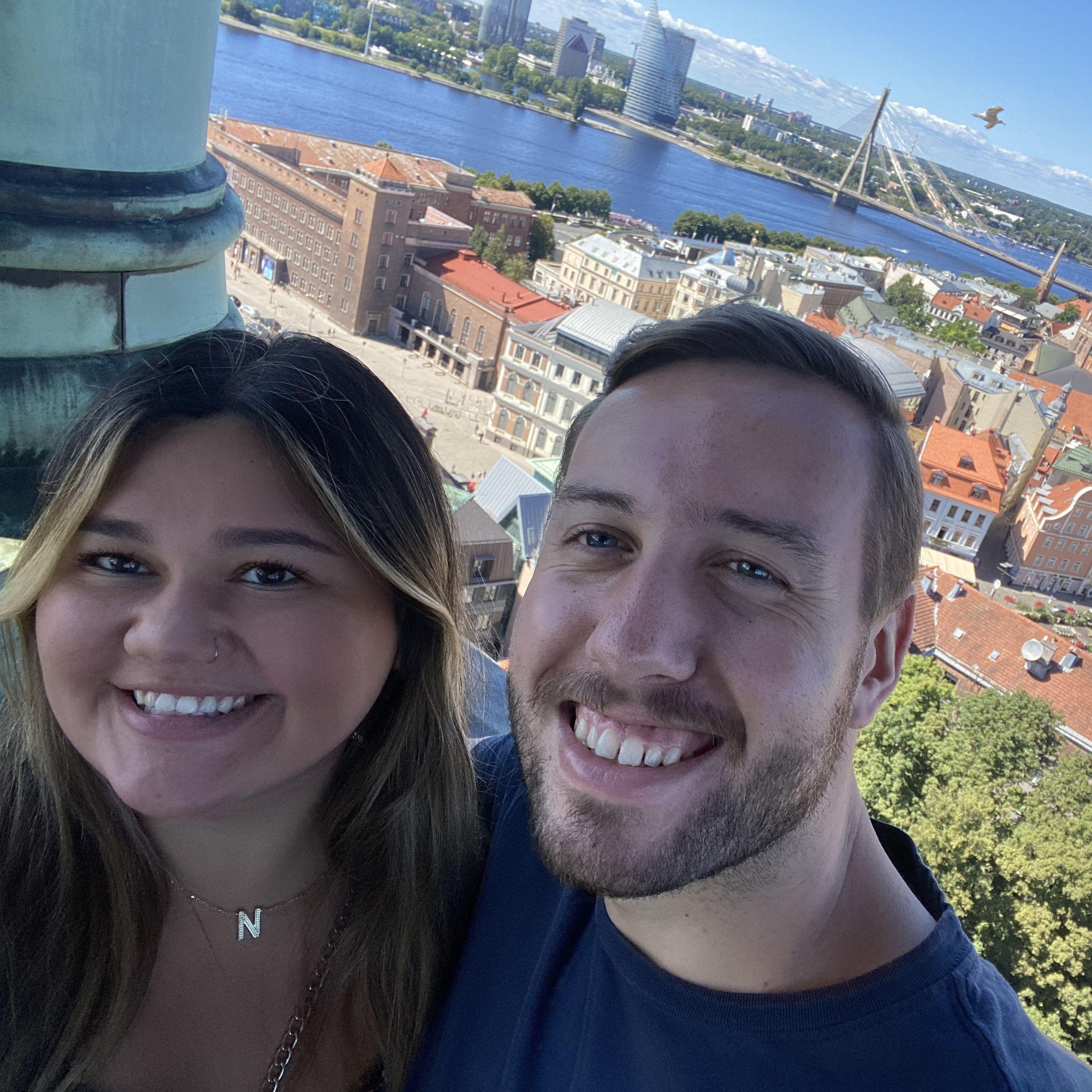 July 2022, Riga, Lativa. Nate came to visit Bekkah during her internship!