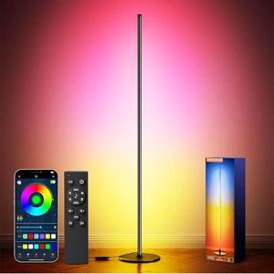 Bright LED Tall Modern Floor Lamp with APP and Remote