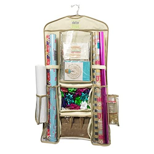 Clutter Keeper Deluxe Hanging Gift Wrap Storage Organizer