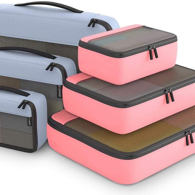 Packing Cubes Organizer Bags for Wardrobe or Suitcase Clothes Storage Bag for Home or Travel Compression Packing Cube 6 set for Luggage Suitcase