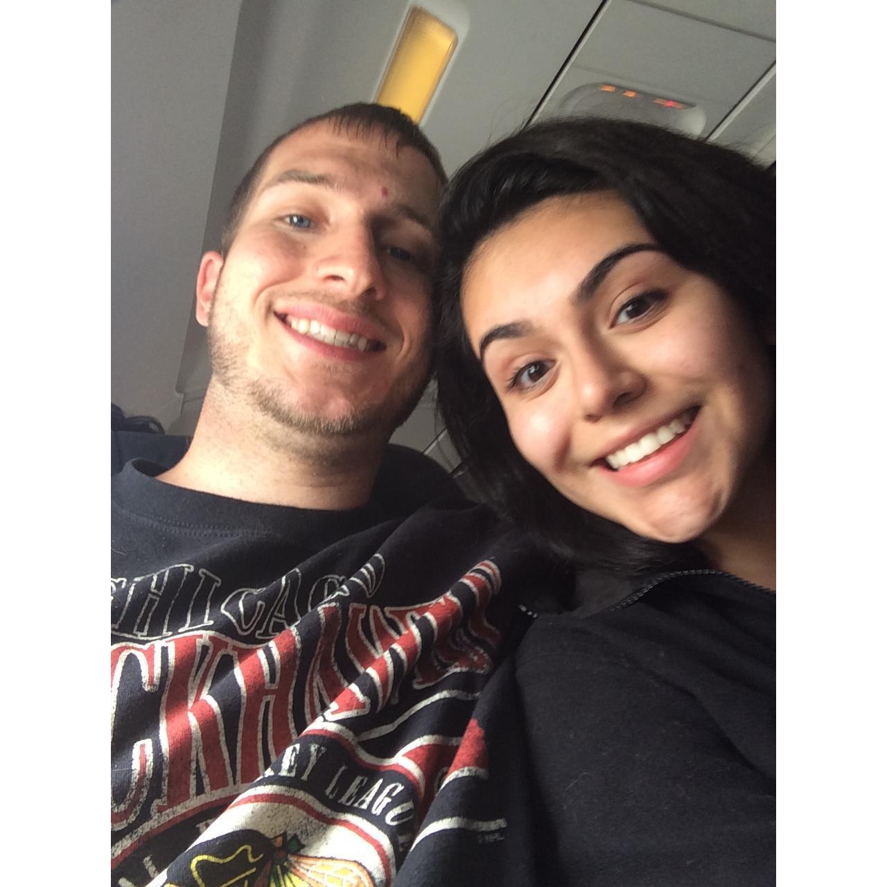 Our first flight together!
