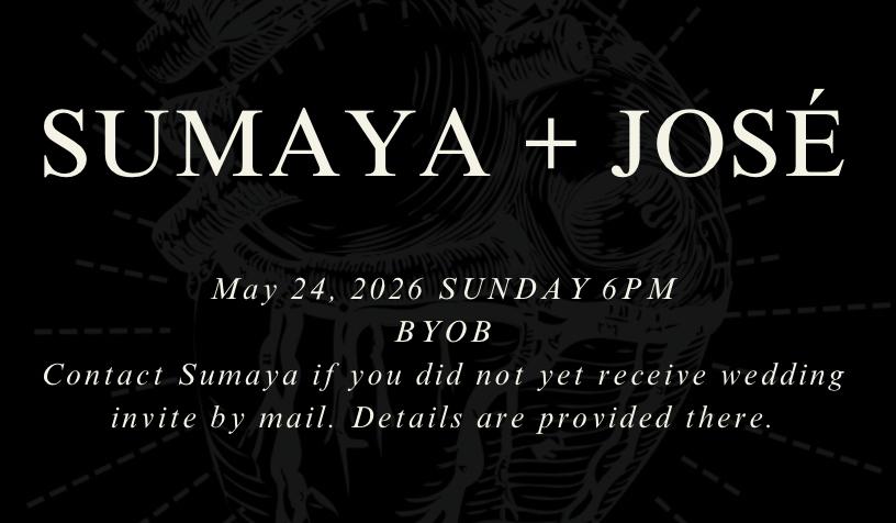 The Wedding Website of Sumaya Rahman and José Guzman