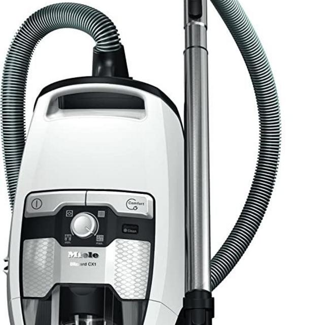 Miele Blizzard CX1 Cat & Dog Bagless Canister Vacuum, Lotus White