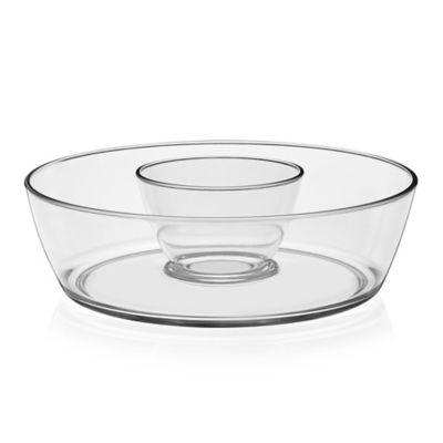 Libbey Indoors Out Chip and Dip Serving Bowl