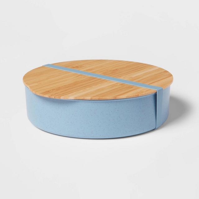 Salad Bento with Bamboo Lid Borage Blue - Threshold™