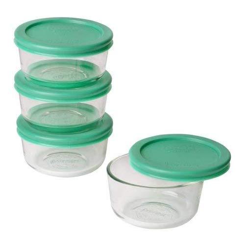 Pyrex Simply Store Glass Food Storage Set (green, 4)