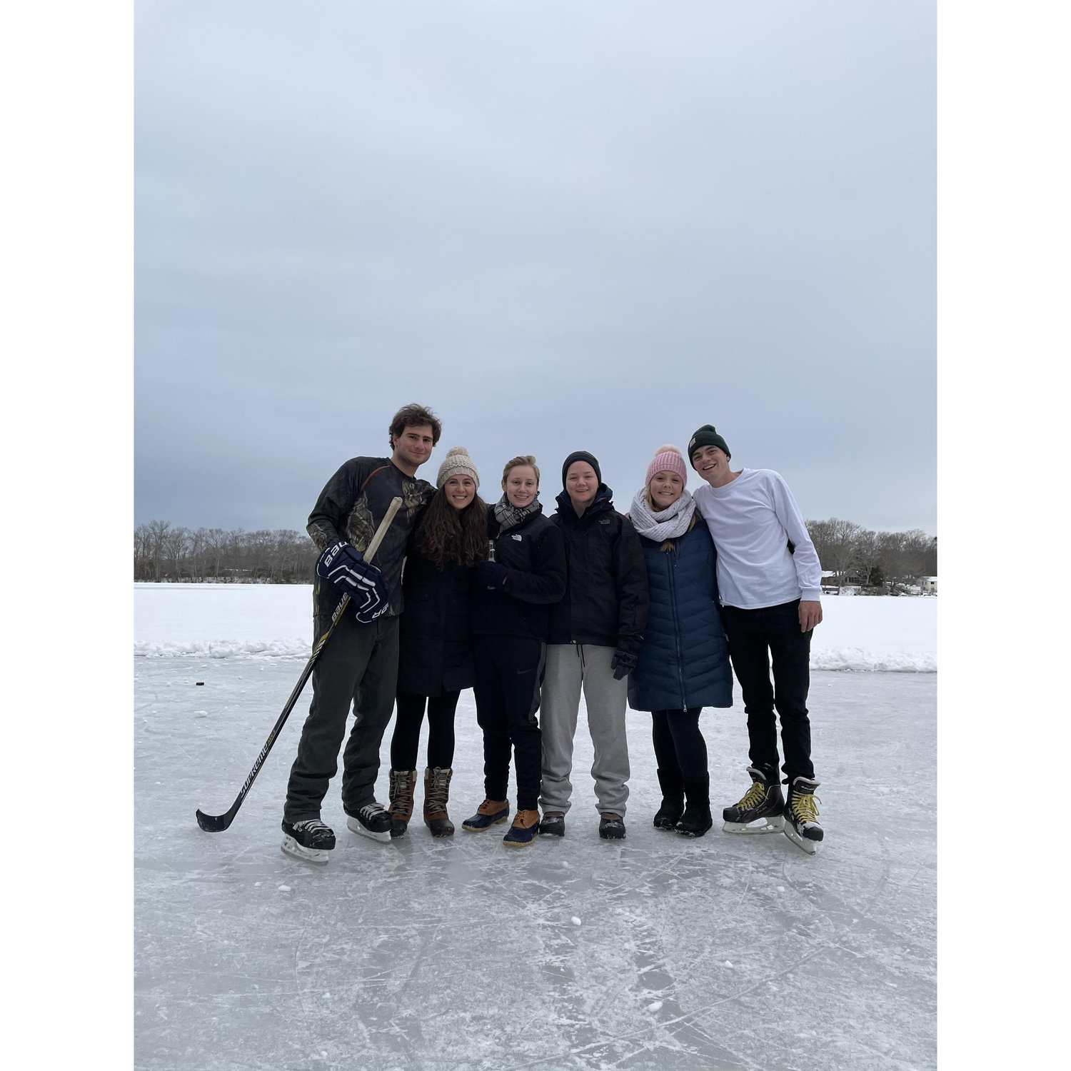 First time ice-skating with our circle of friends. Joey & McKenzie and David & Kelsey.