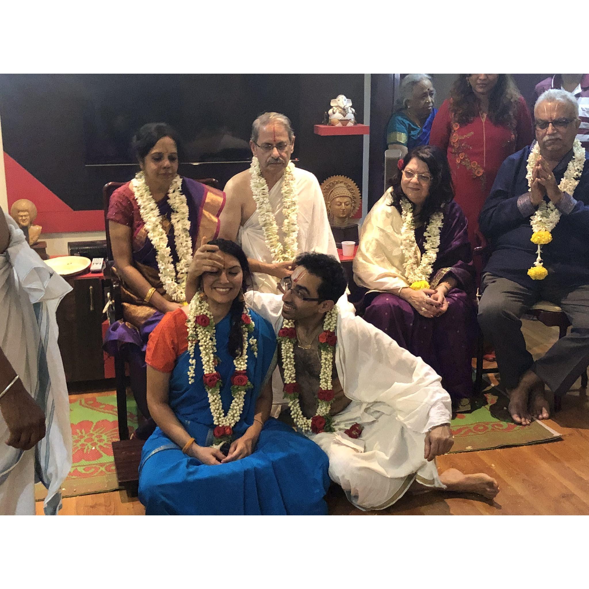 The official Tamil engagement ceremony