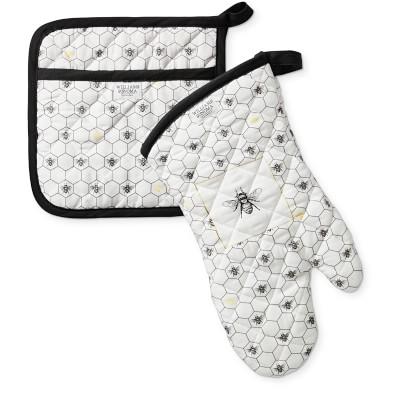 Honeycomb Oven Mitt & Potholder Set