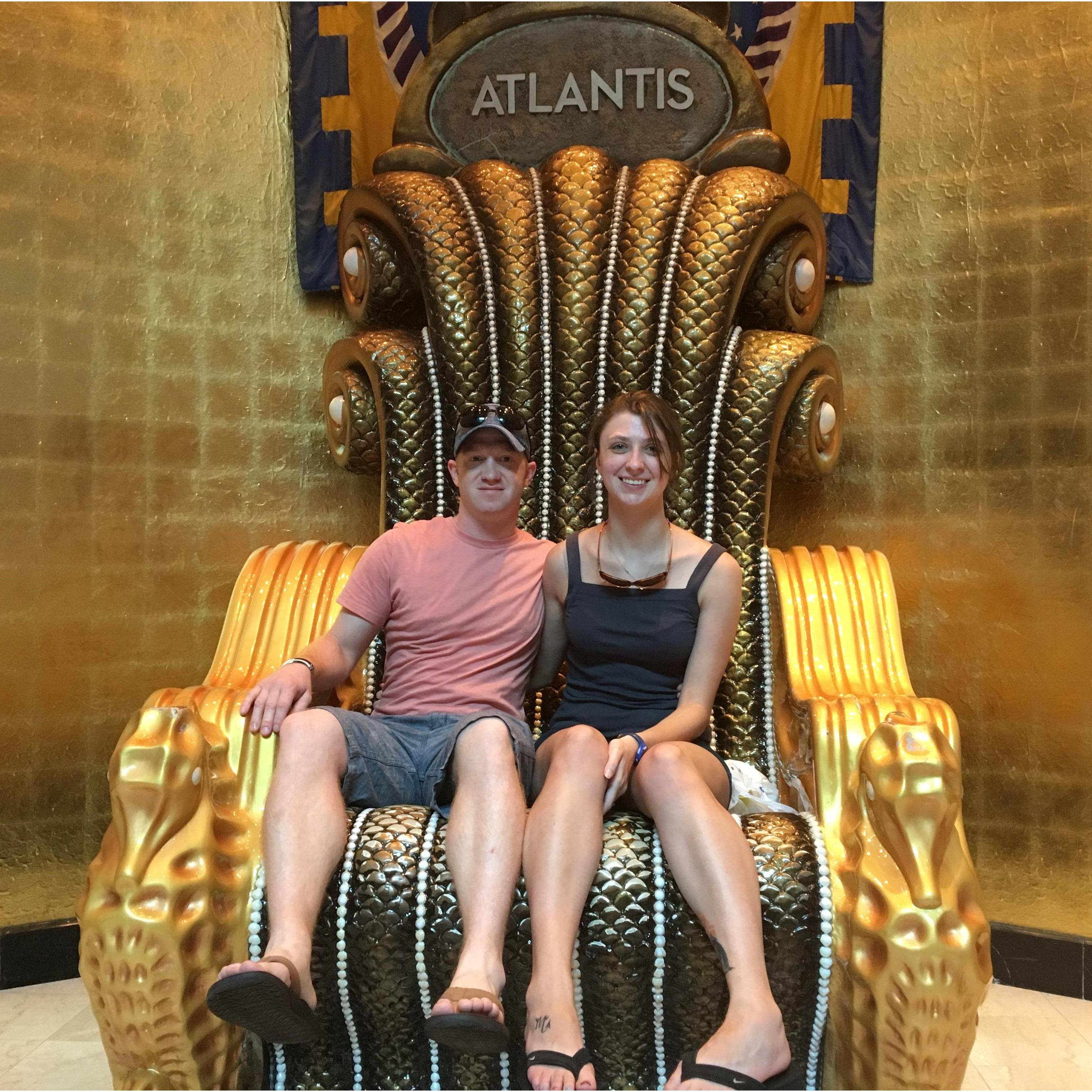 Visiting the Atlantis resort in the Bahamas