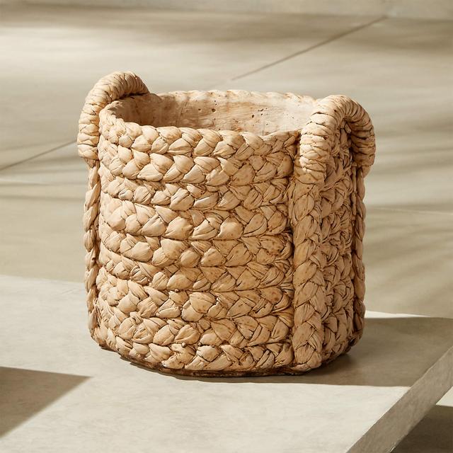 Cement Basket Medium Planter