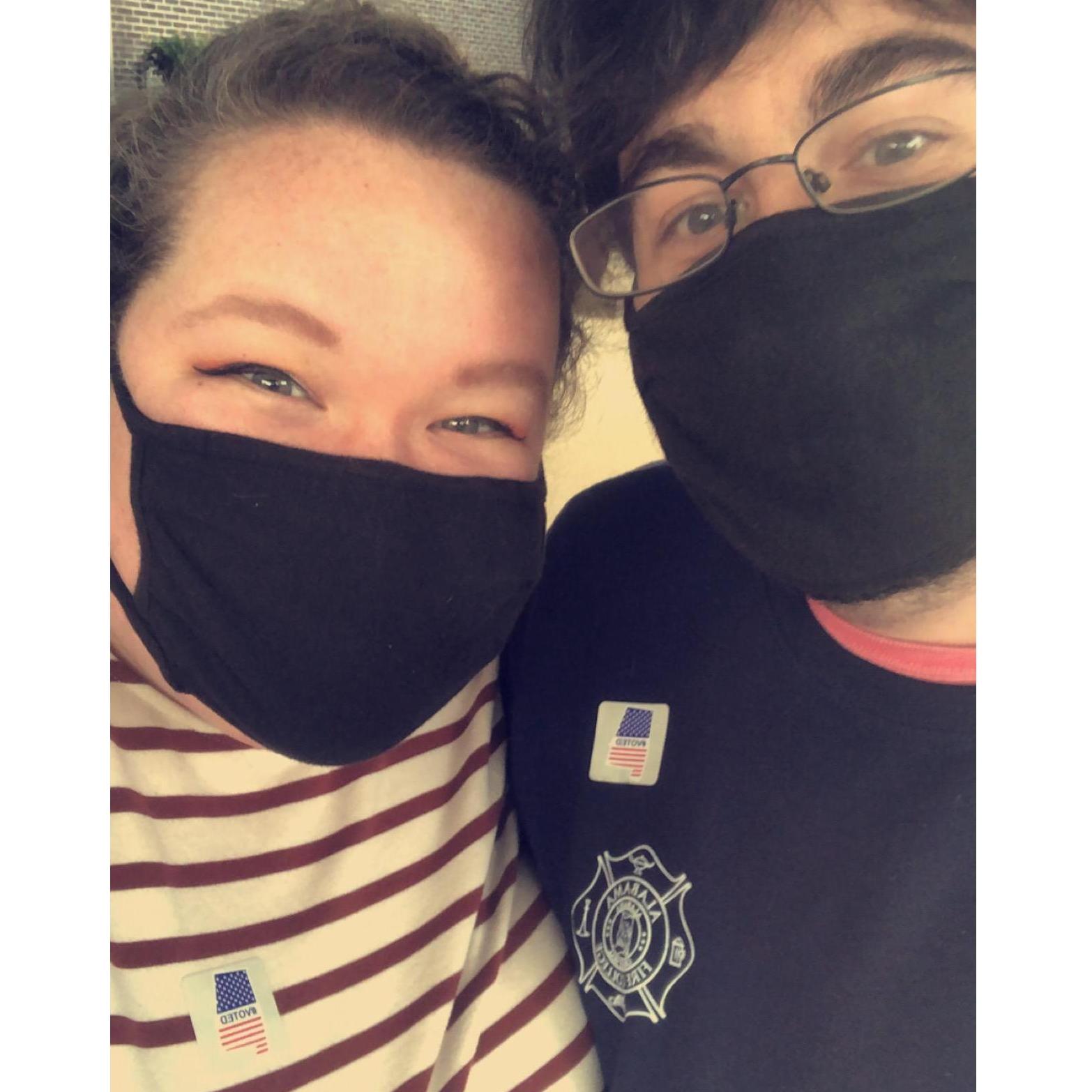 Our first election together!