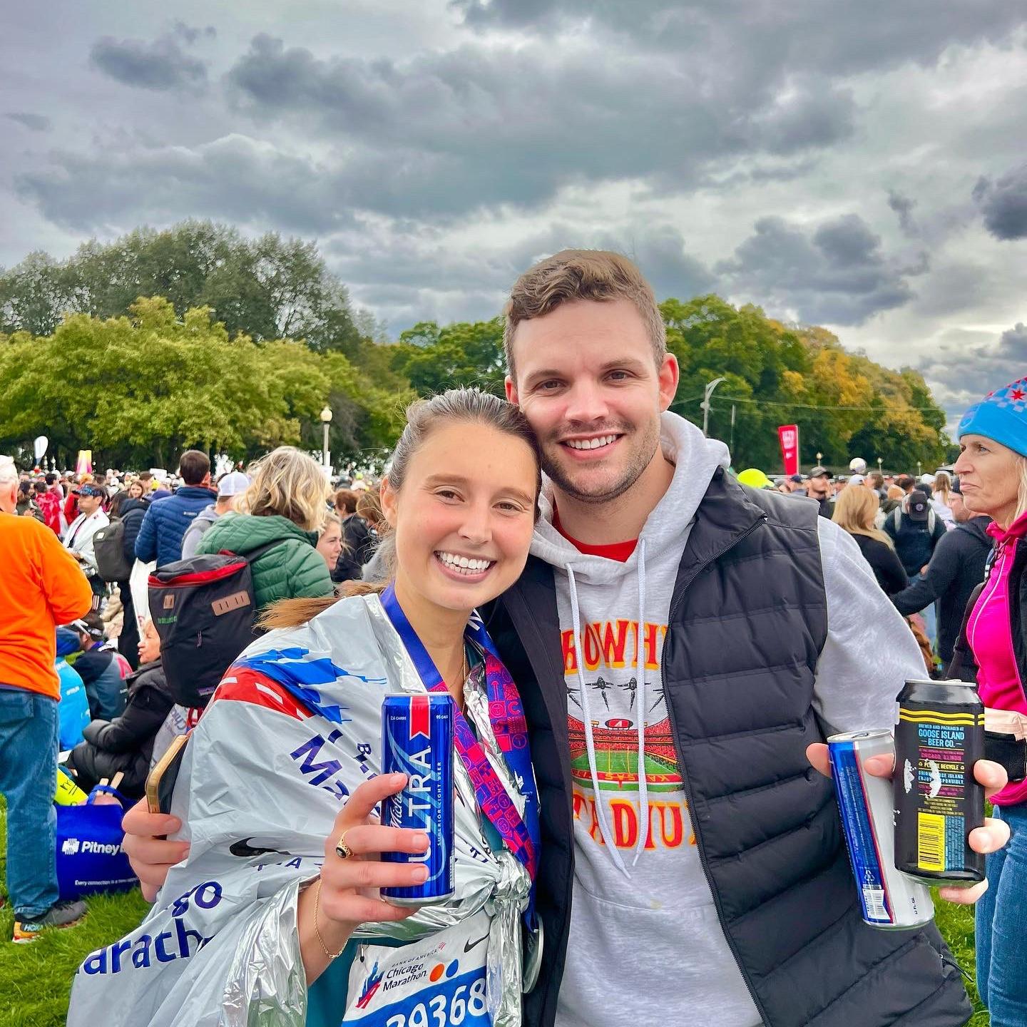 Post marathon beers