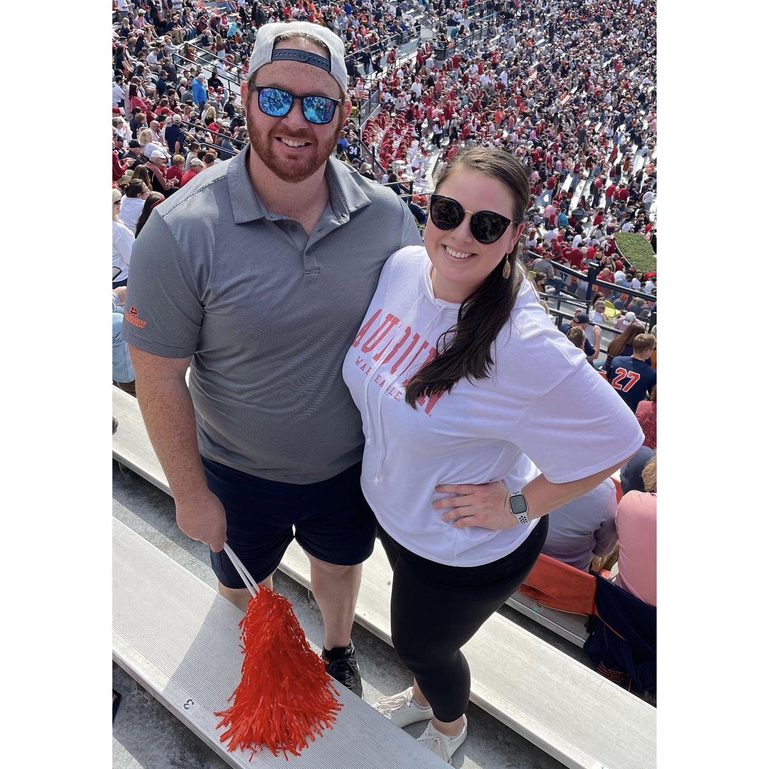 At an Auburn Football game October 2022.