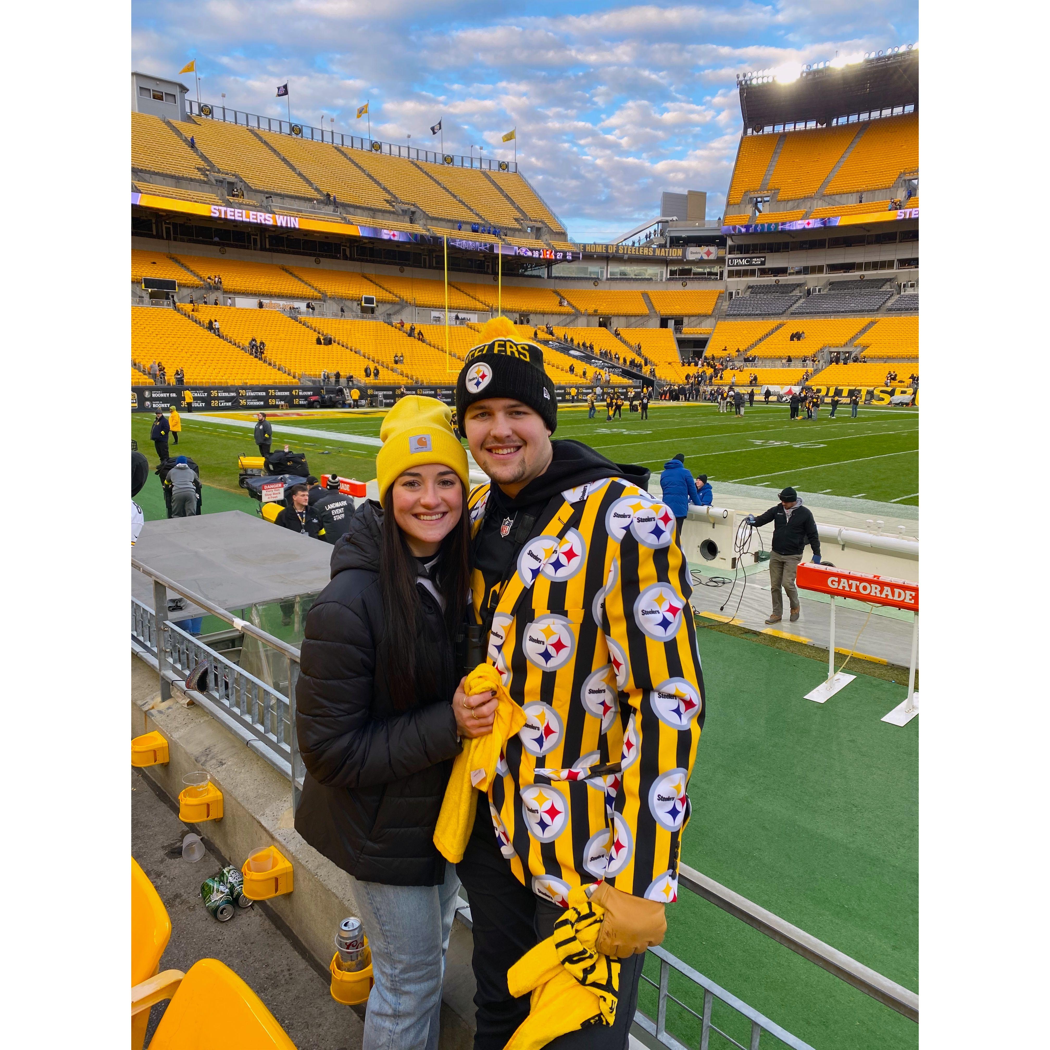 Our 2nd Steelers game together