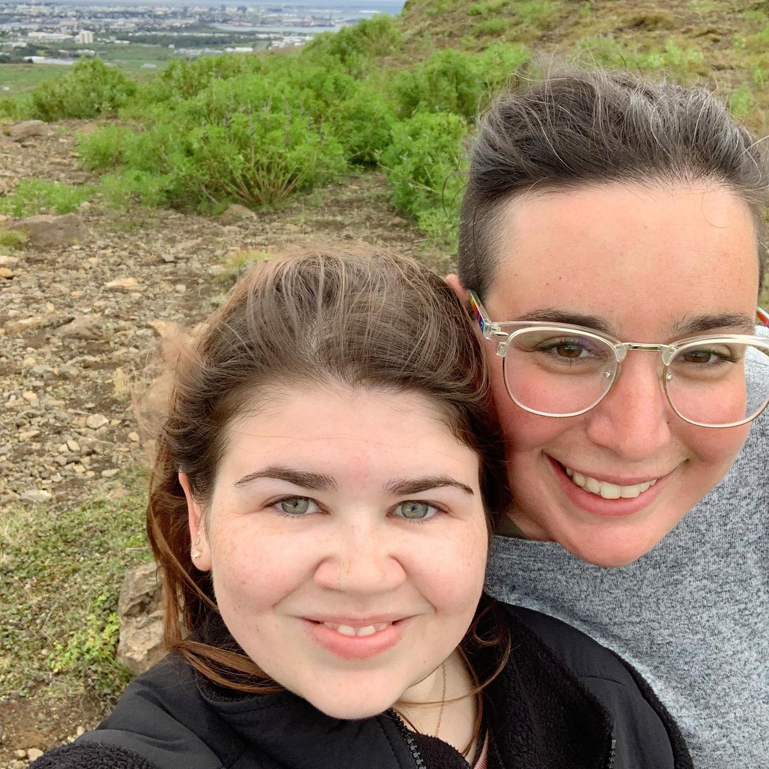 Exploring the hills of Iceland outside Reykjavík