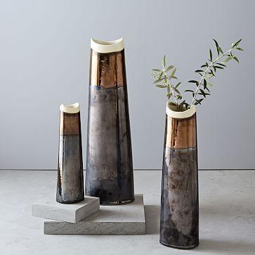 Mixed Metallic Vases