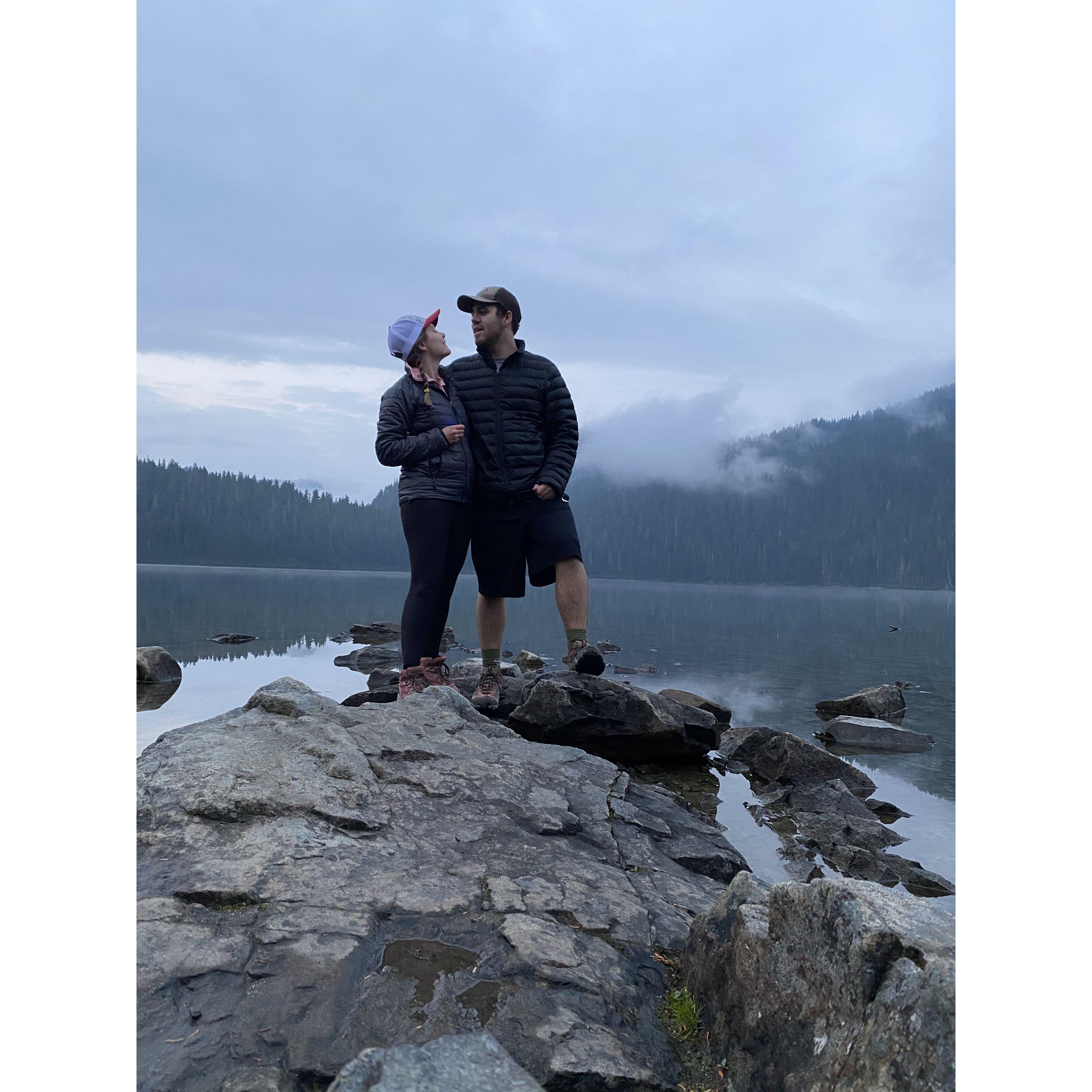 Mowich Lake (about an hour after we saw a cougar) - September 2020
