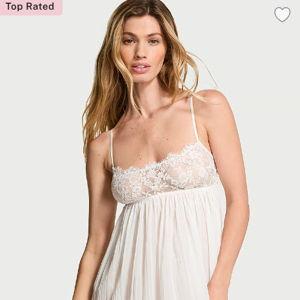 *Bridal Shower Preferred Gift* Buy Dare to Dream Lace Pleated Babydoll Set, Coconut White - Order Babydolls online - Victoria's Secret US