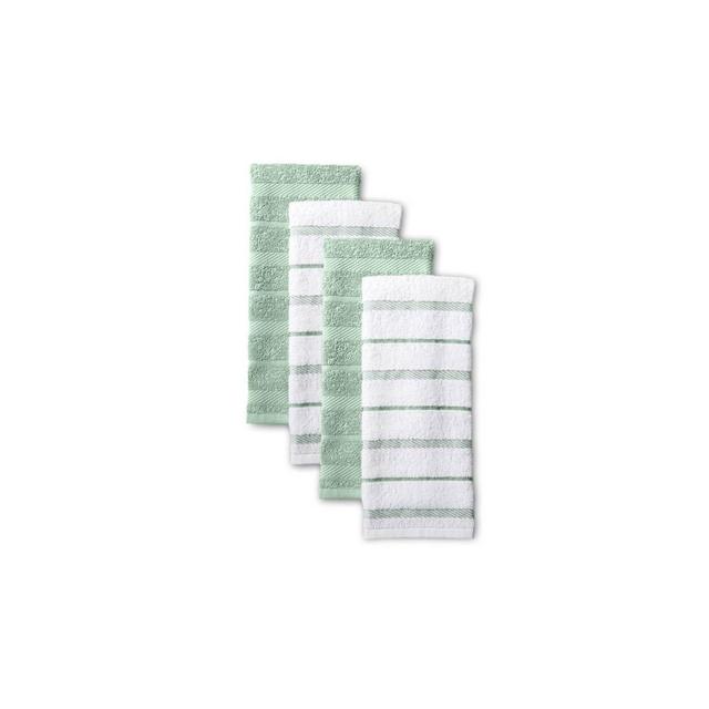 KitchenAid 4pk Cotton Albany Kitchen Towels Light Green
