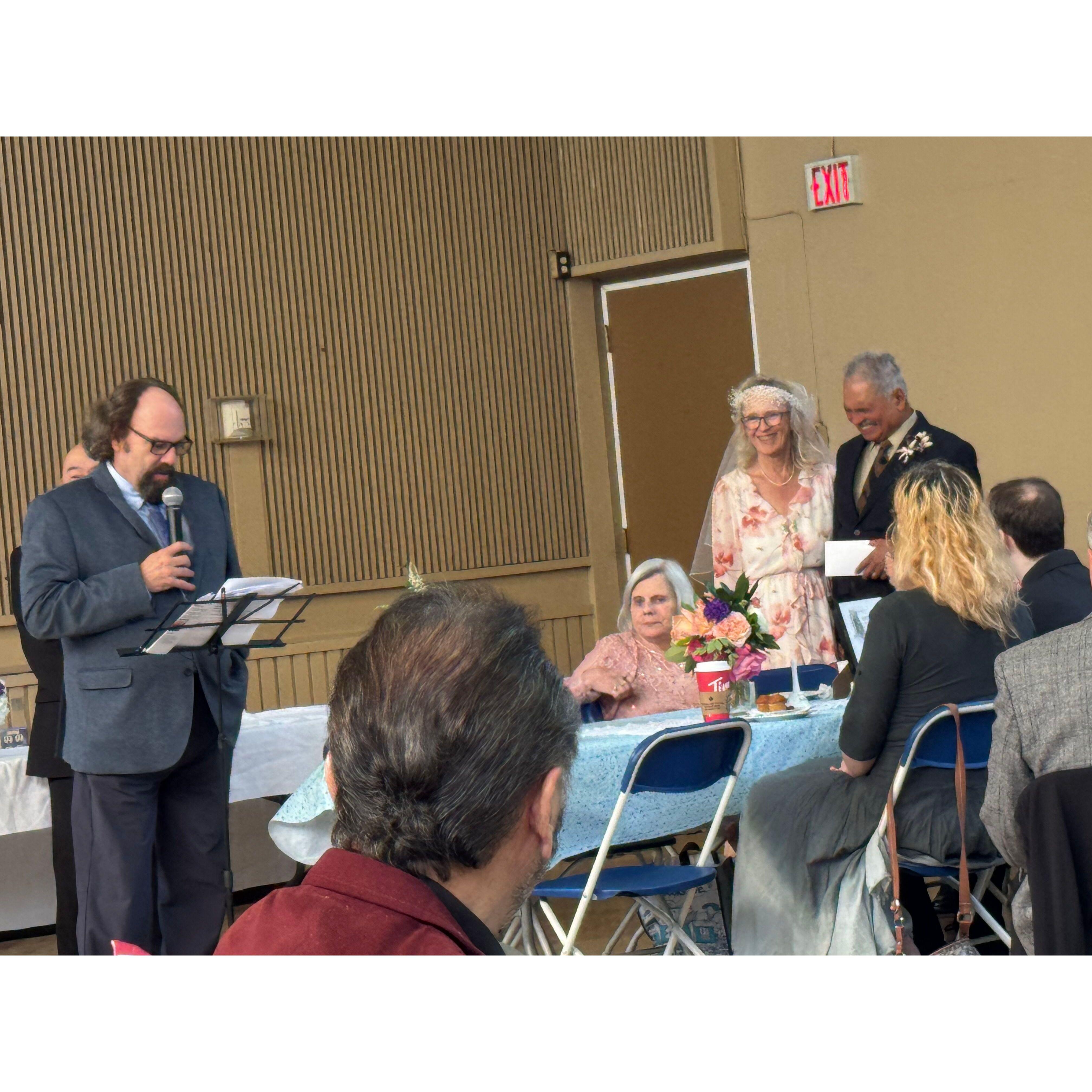 Gerry's speech for the groom.