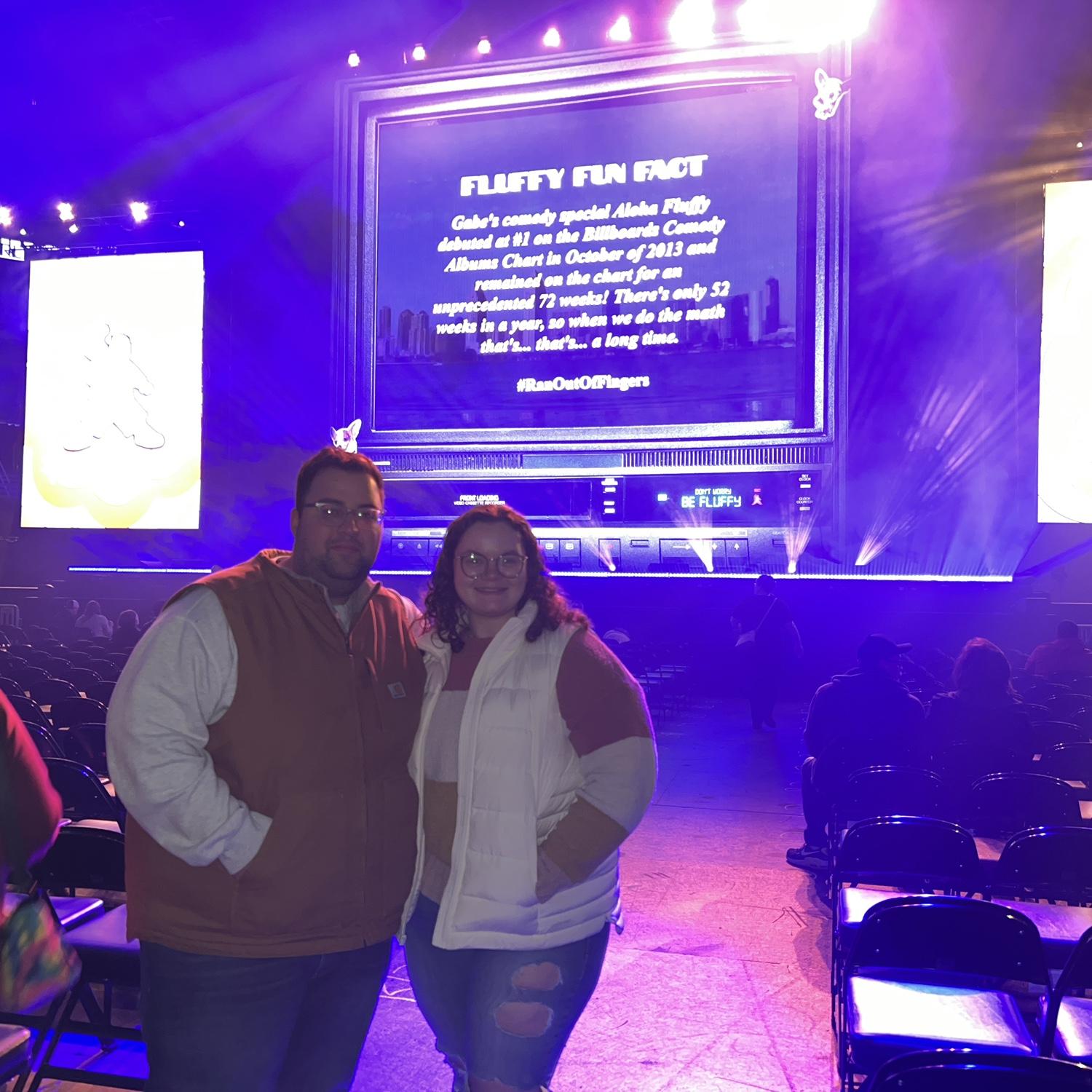 First comedy show together. We saw Fluffy.