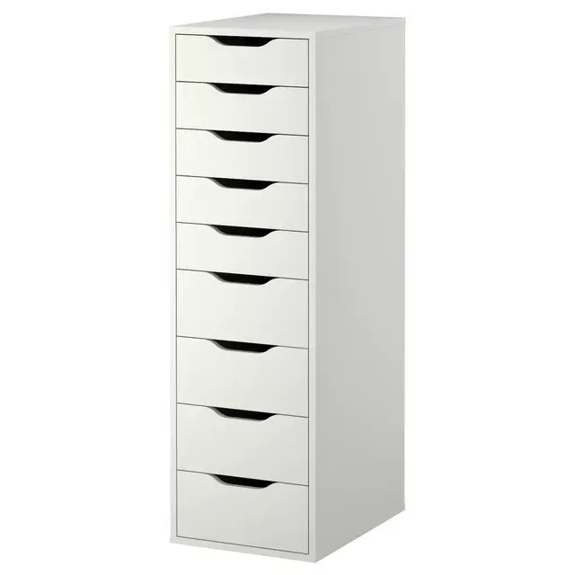 ALEXDrawer unit with 9 drawers, white14 1/8x45 5/8 "