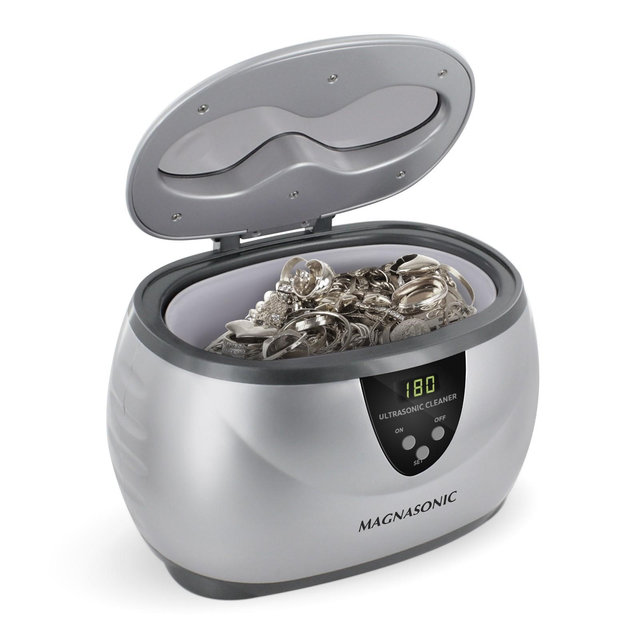 Magnasonic Professional Ultrasonic Jewelry Cleaner with Digital Timer for Eyeglasses, Rings, Earrings, Coins