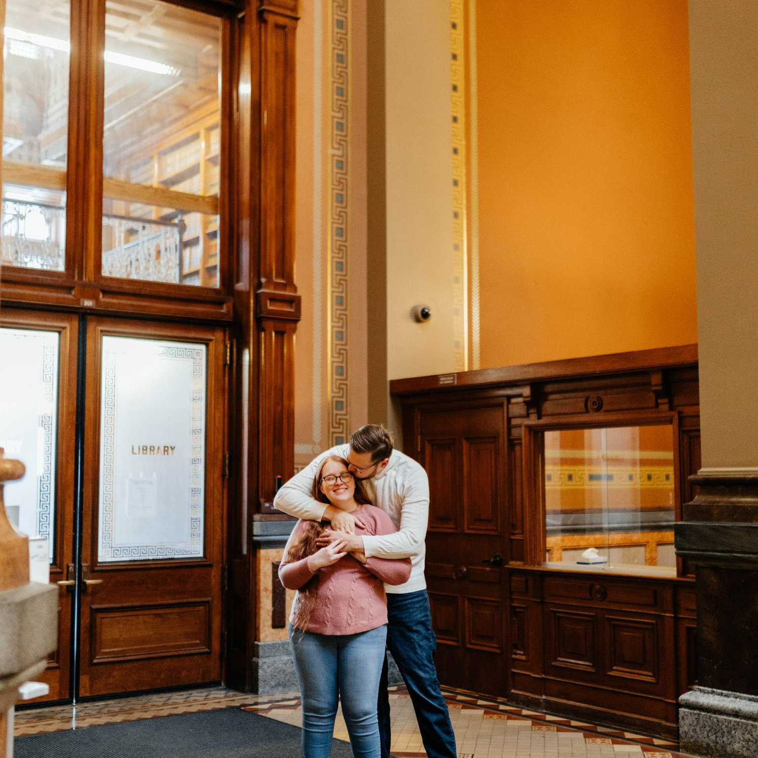 Our Engagement Photos at the Iowa State Capitol! -Courtesy of Peridot & Lace ❤️