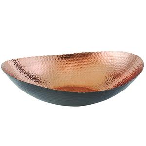 Leeber Limited USA - Elegance 72091 Oval Bowl, 14.75" x 11", Black/Copper